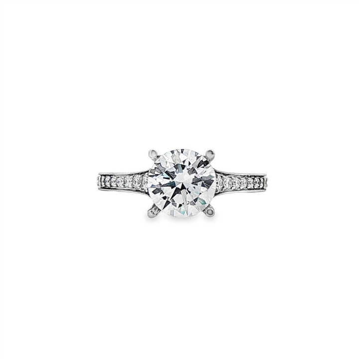 Platinum Lab-Grown Diamond Semi-Mount Engagement Ring – 0.31ctw.