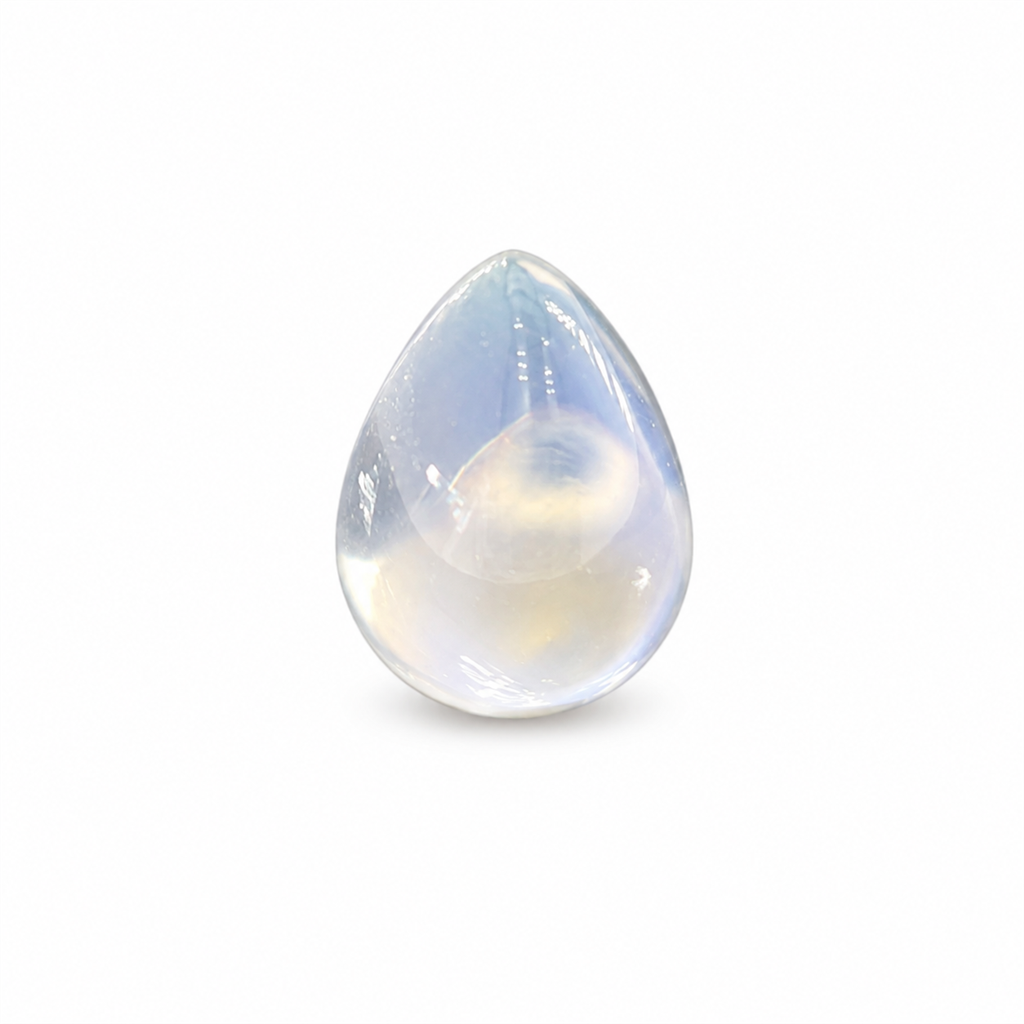 3.81 Carat Total Weight Pear Cabochon Blue Moonstone Pair – 9 x 7mm