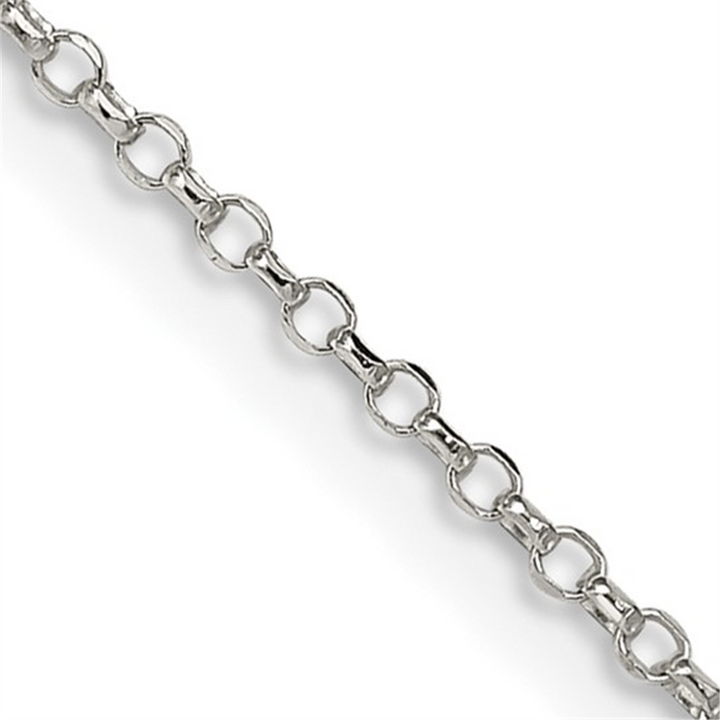 Sterling Silver Diamond-Cut Rolo Chain – 1.5mm, 20"
