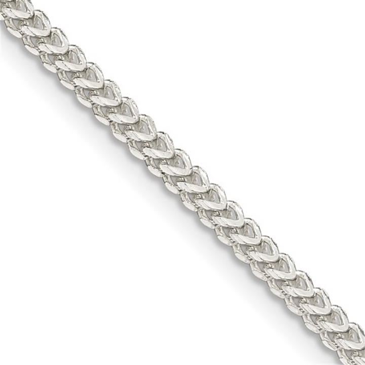 Sterling Silver Diamond-Cut Franco Chain – 2mm, 20"