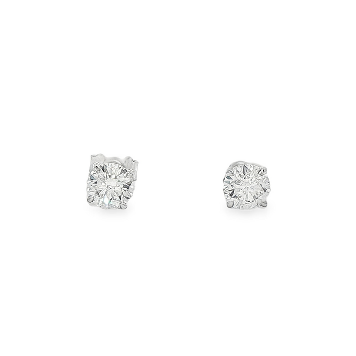 14K White Gold Lab Grown Diamond Stud Earrings – 1.06ctw.