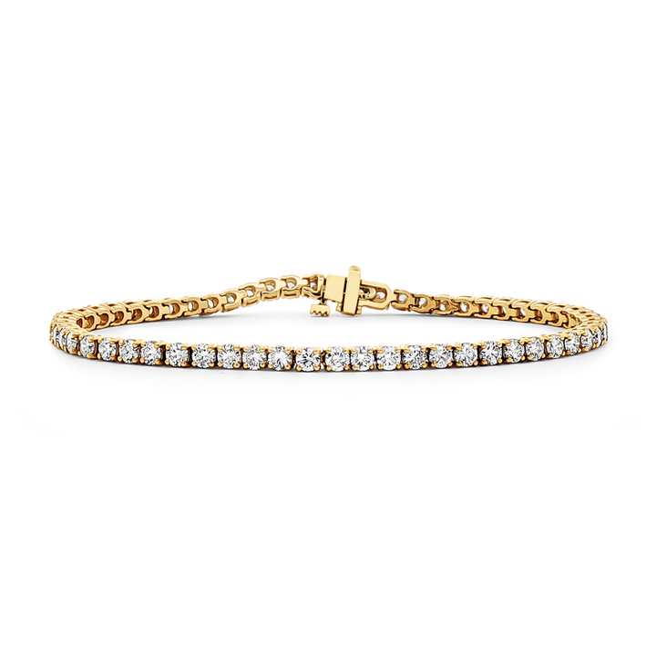 14K Yellow Gold Lab Grown Diamond 2.8mm Tennis Bracelet – 4.75ctw.