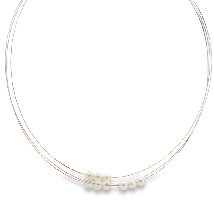 Estate 14K Yellow Gold Pearl Necklace