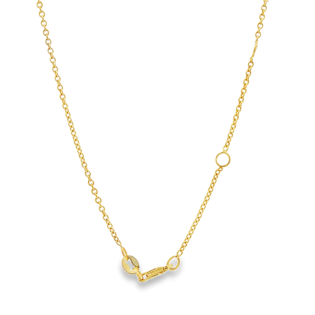 18K Yellow Gold Adjustable Rolo Chain 1.65mm, 16–18", 3.3g