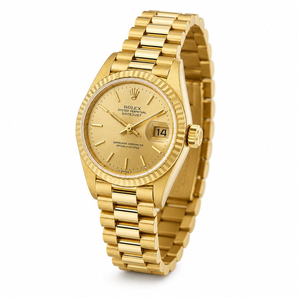 Rolex Lady Datejust President 18K Yellow Gold Watch – Ref. 69178