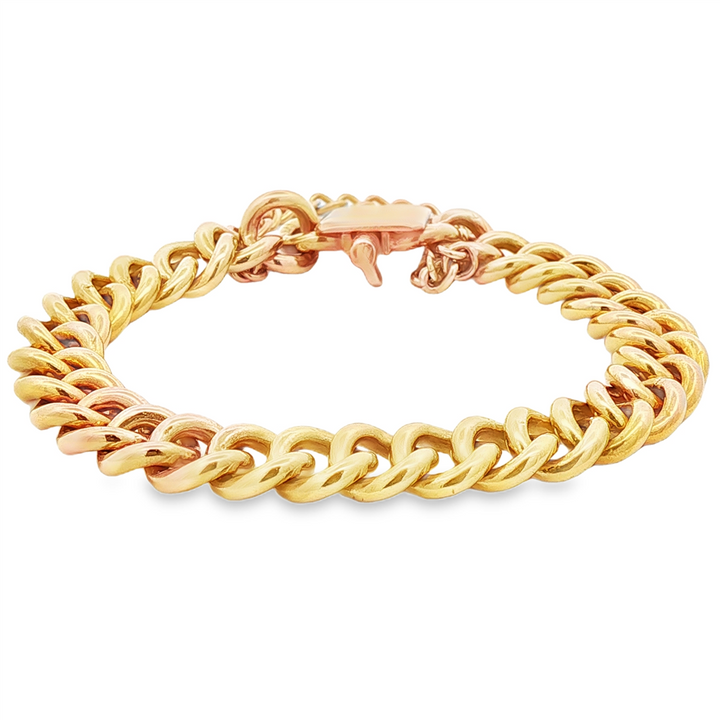 18K Yellow Gold Estate Link Bracelet – 63g