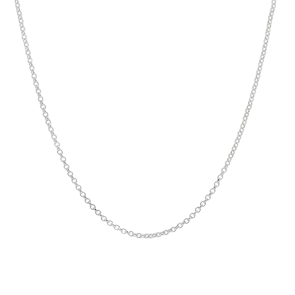 Sterling Silver Rolo Chain – 1.1mm, 18"