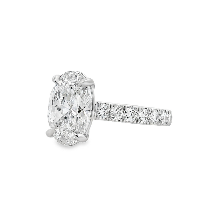 14K White Gold Lab Grown Diamond Engagement Ring Semi-Mount – 0.66ctw