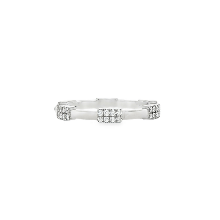Platinum Lab-Grown Diamond Bar Band – 0.22ctw