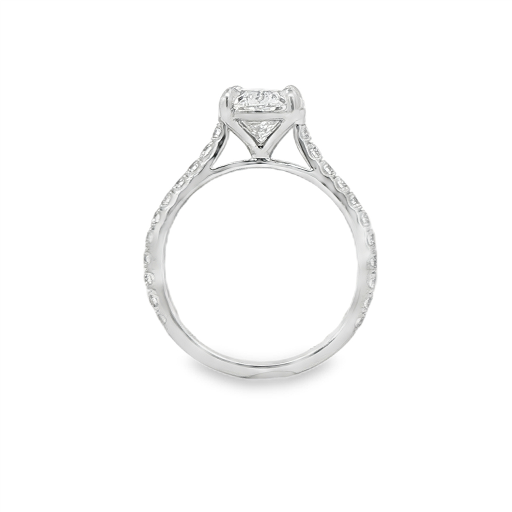 14K White Gold Lab Grown Diamond Engagement Ring Semi-Mount – 0.48ctw
