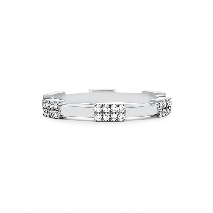 Platinum Lab-Grown Diamond Bar Band – 0.22ctw