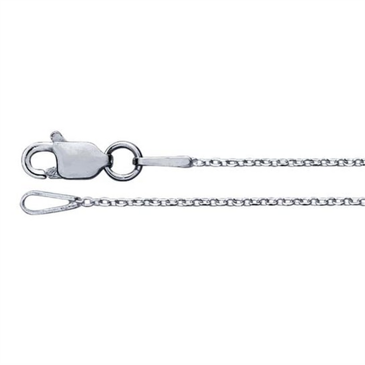 Sterling Silver Diamond-Cut Cable Chain – 2mm, 16", 3.98g