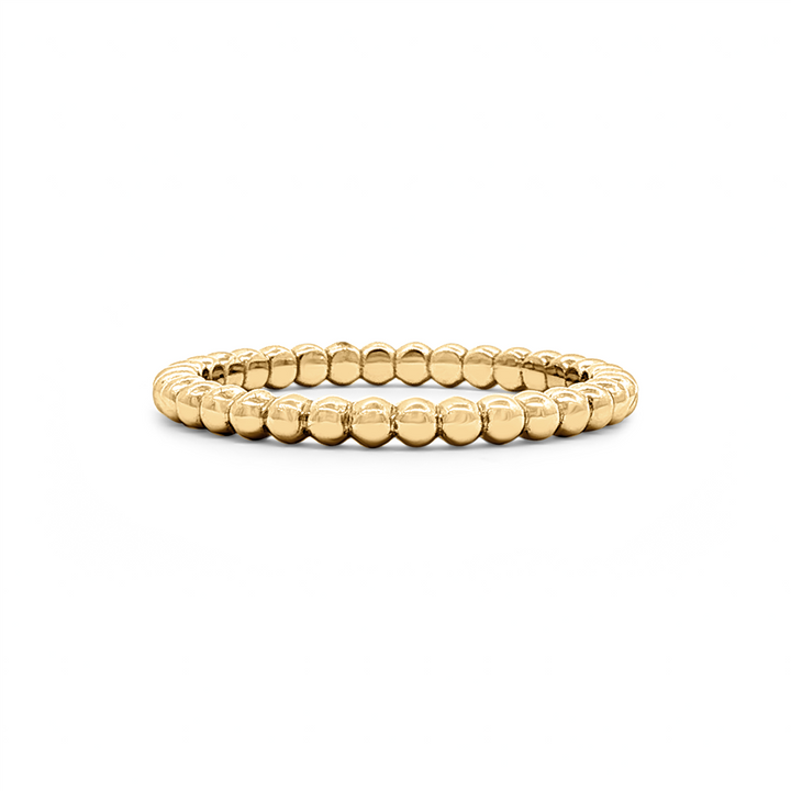 14K Yellow Gold Beaded Band – 1.95mm, 2.3g