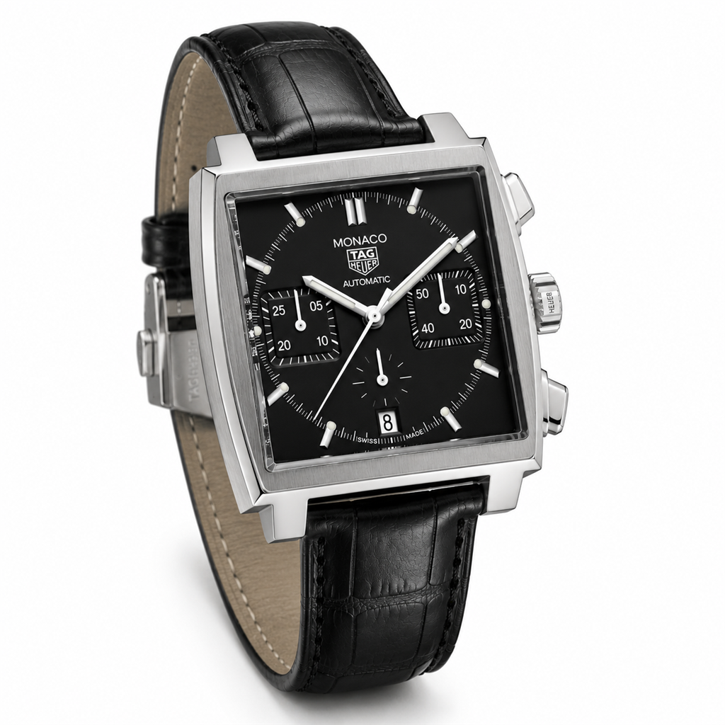 38mm Stainless Steel TAG Heuer Monaco Automatic Chronograph Watch – Ref. CW2110