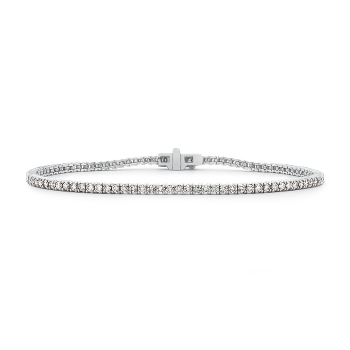 14K White Gold Diamond Tennis Bracelet - 2.00ctw.