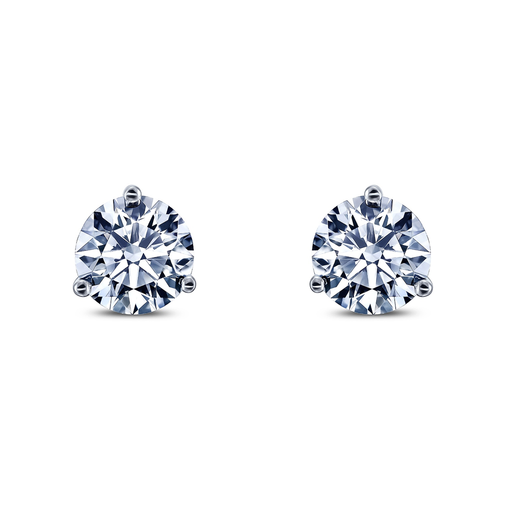 14K White Gold 2.04ctw Lab Grown Diamond Earrings