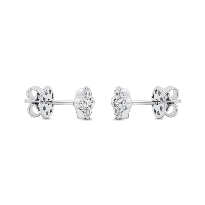 14K White Gold Motif Natural Diamond Stud Earrings – 0.22ctw

.