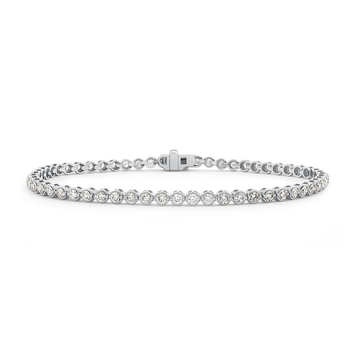 14K White Gold Diamond Tennis Bracelet -  2.00ctw.