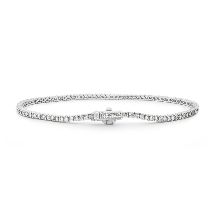 14K White Gold Diamond Tennis Bracelet - 2.00ctw.