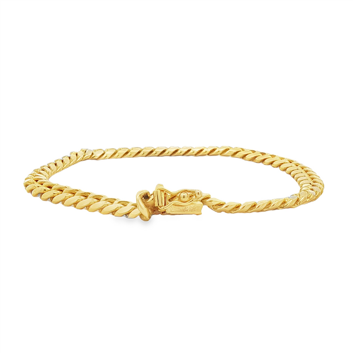 14K Yellow Gold Miami Cuban Link Bracelet – 5.7mm, 8", 23.2g