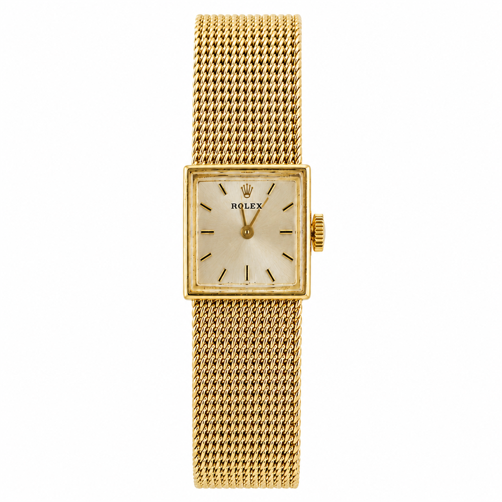14K Yellow Gold Rolex Ladies Watch on Mesh Band – Ref. 8362