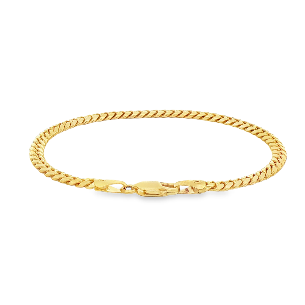 14K Yellow Gold Miami Cuban Bracelet – 4mm, 7.25", 9.2g