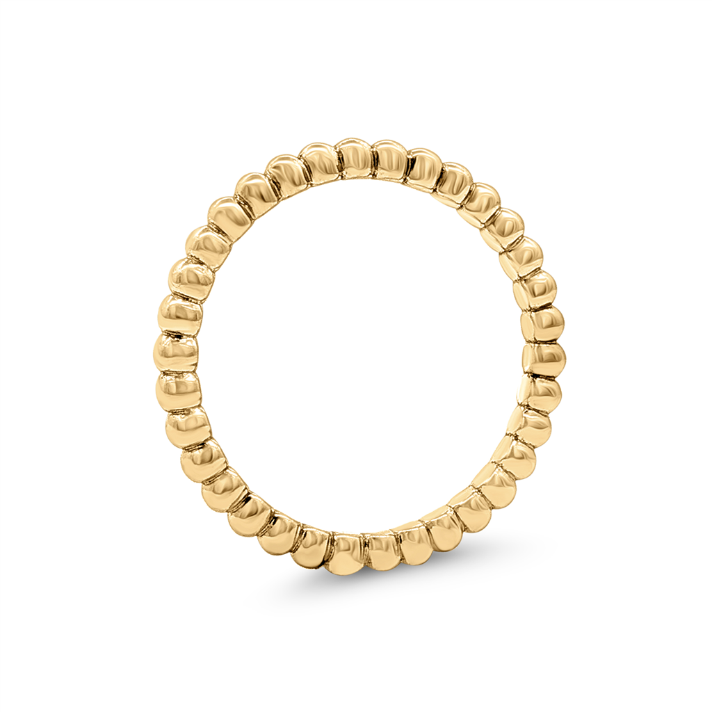 14K Yellow Gold Beaded Band – 1.95mm, 2.4g