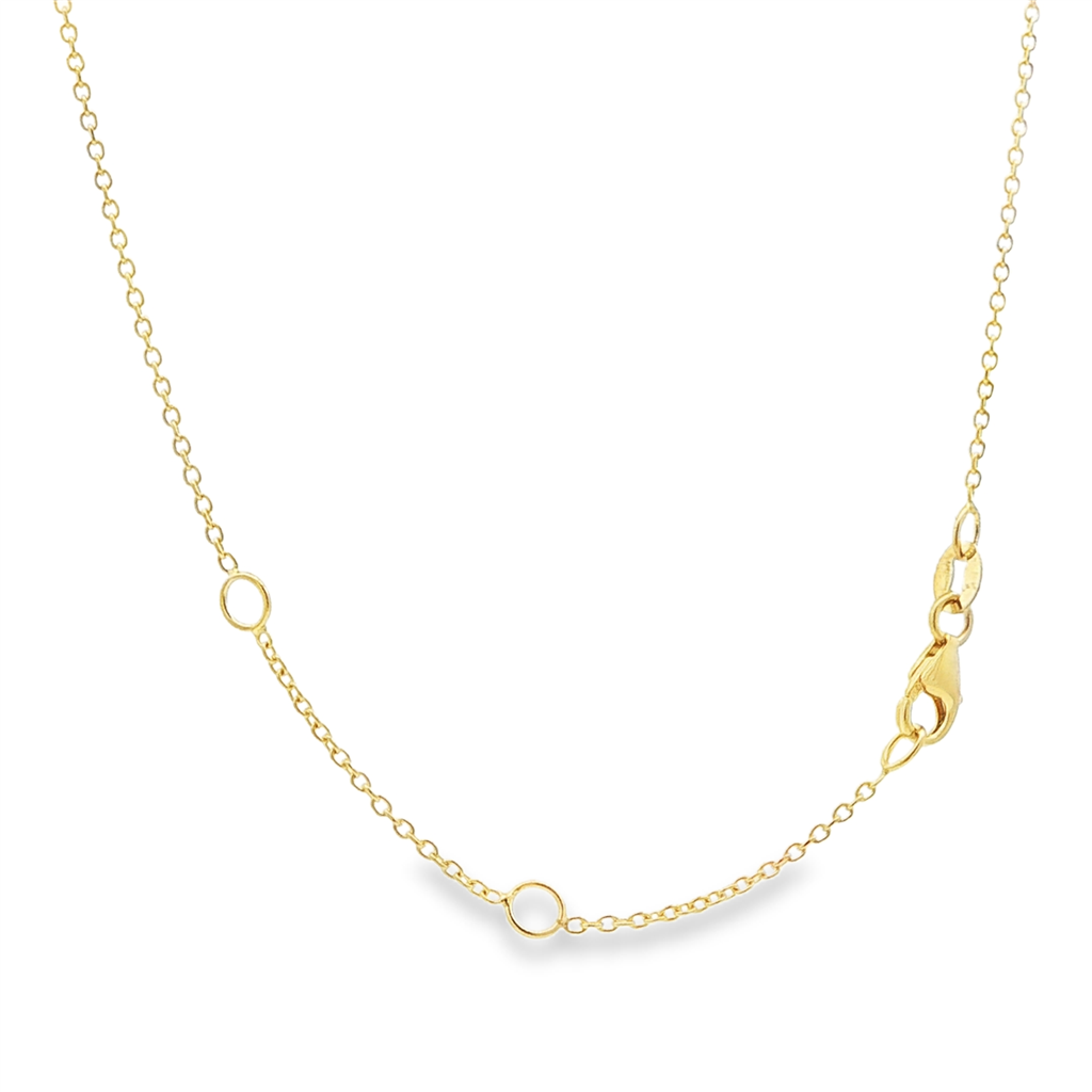 18K Yellow Gold Rolo Chain – 1.2mm | 16-18" | 2g