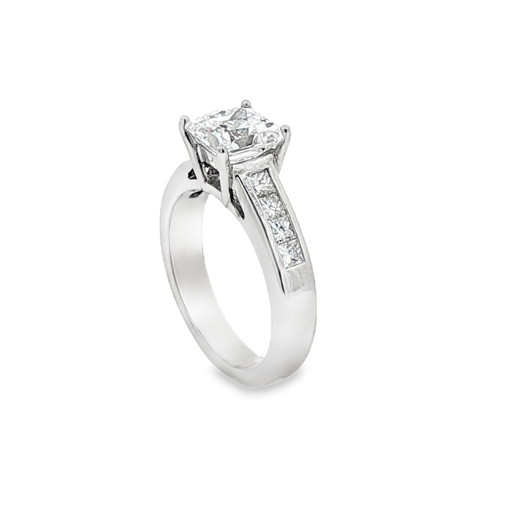 Platinum Semi-Mount Diamond Engagement Ring – 0.51ctw.