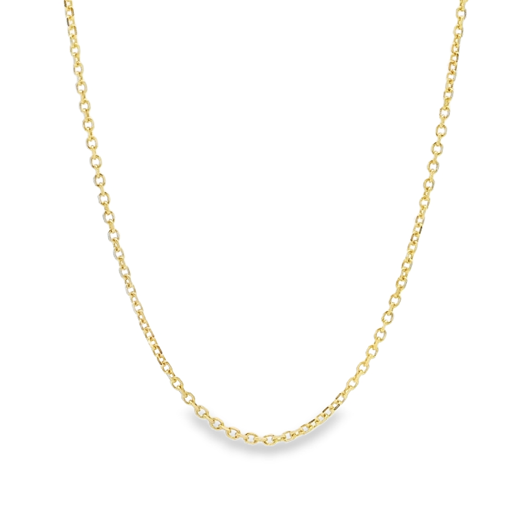 14K Yellow Gold Diamond-Cut Rolo Chain – 1.5mm | 20" | 2.9g