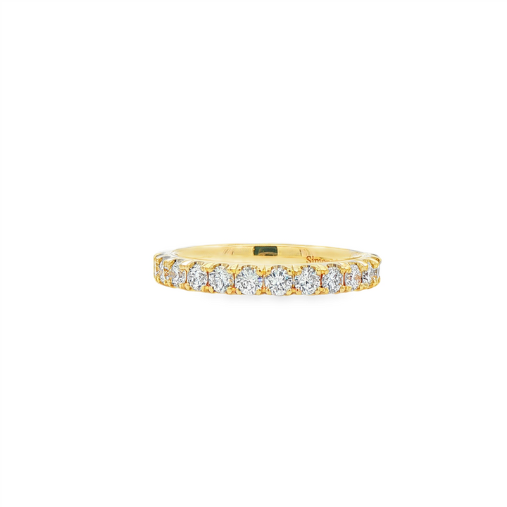 14K Yellow Gold Lab-Grown Diamond Band – 0.84ctw