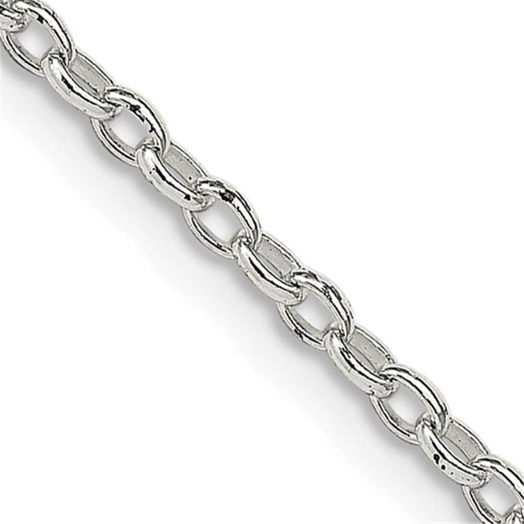 Sterling Silver Oval Fancy Chain – 1.6mm, 18"