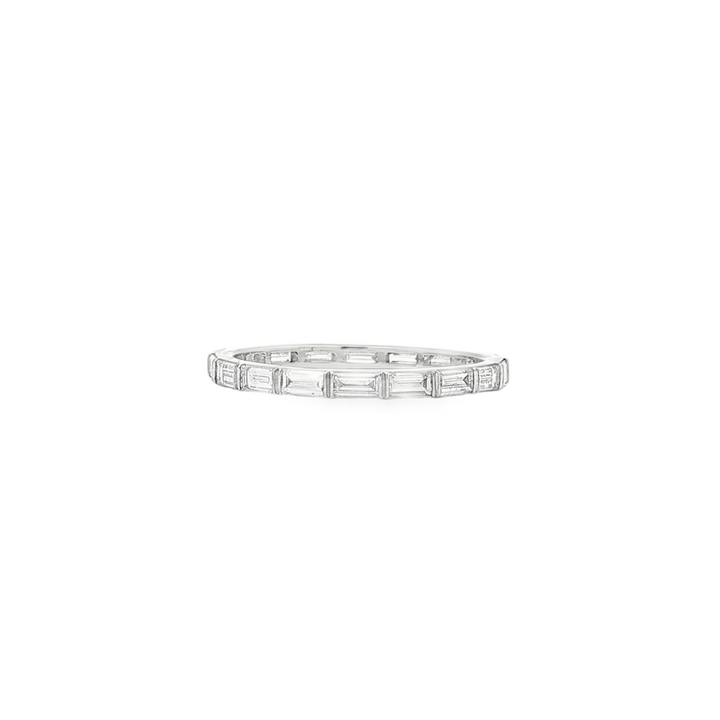 Platinum Lab-Grown Diamond Baguette Eternity Band – 0.87ctw.