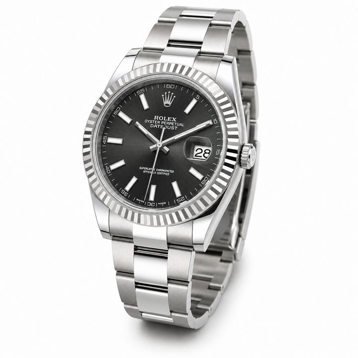Rolex Datejust II 41mm Automatic Stainless Steel Watch 116334 Black Stick Dial with Card