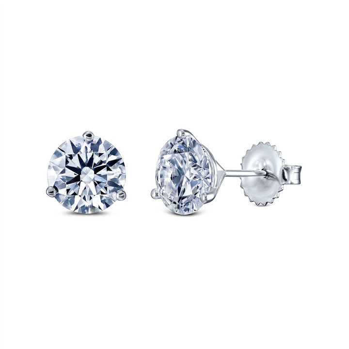 14K White Gold 1.54ctw Lab Grown Diamond Earrings