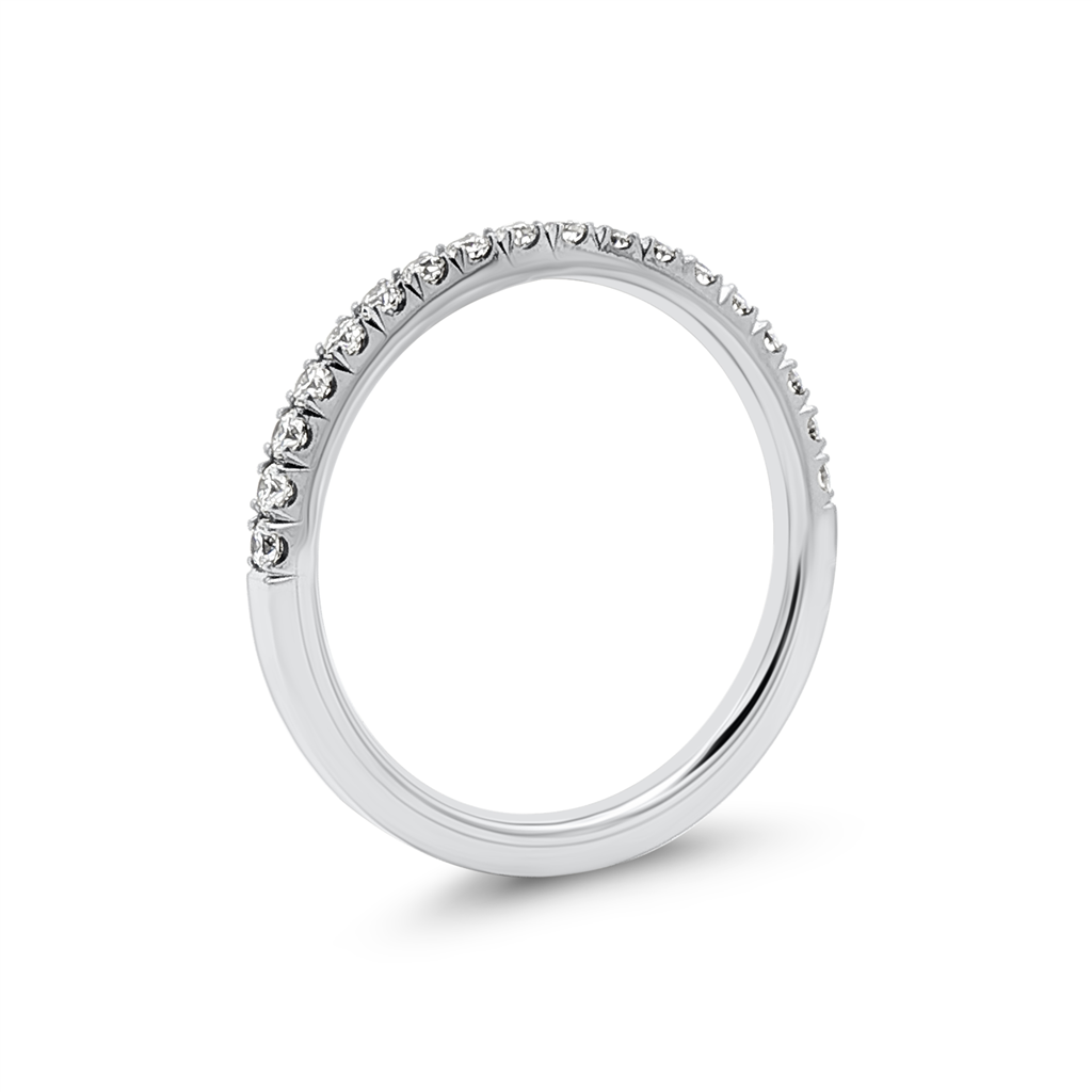 14K White Gold Natural Diamond Eternity Band – 0.60ctw.
