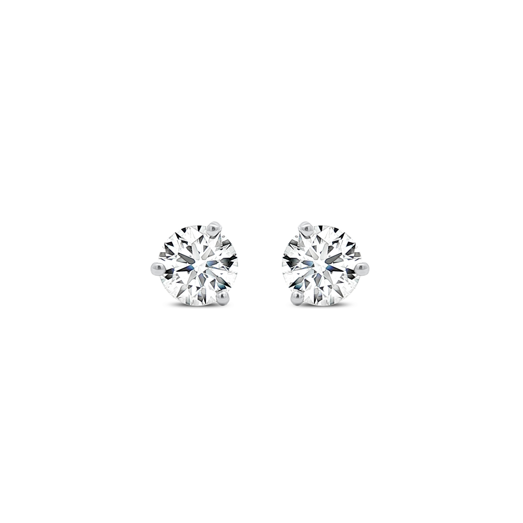 14K White Gold 2.06ctw Lab Grown Diamond Martini Stud Earrings