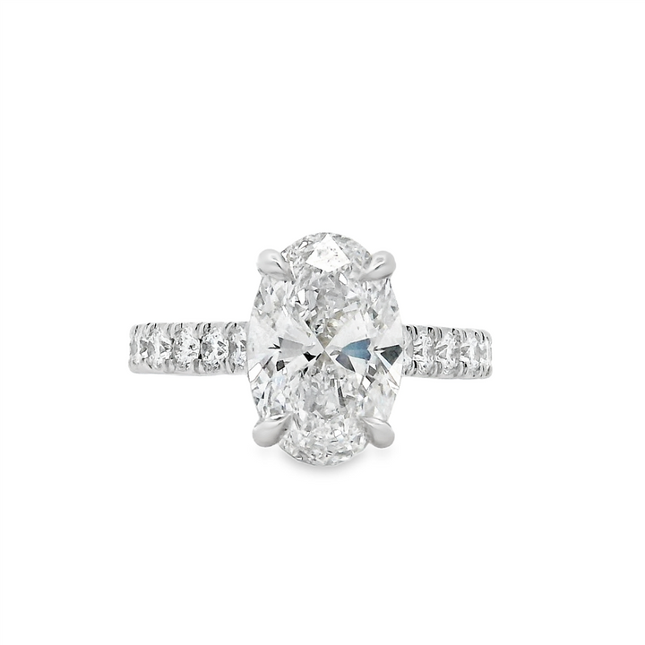 14K White Gold Lab Grown Diamond Engagement Ring Semi-Mount – 0.66ctw