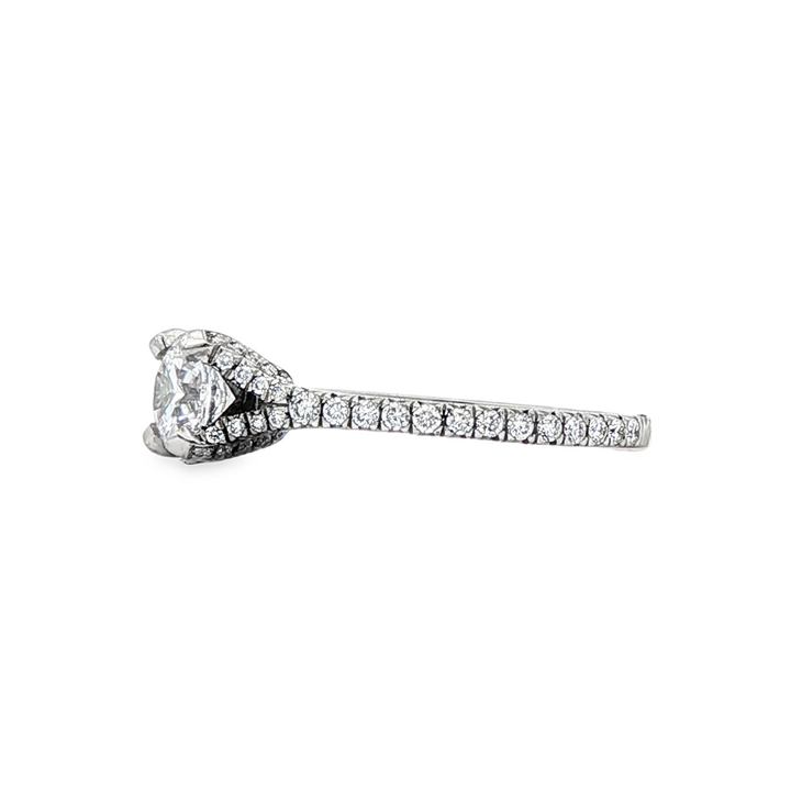 Platinum Diamond Semi-Mount Engagement Ring – 0.43ctw.