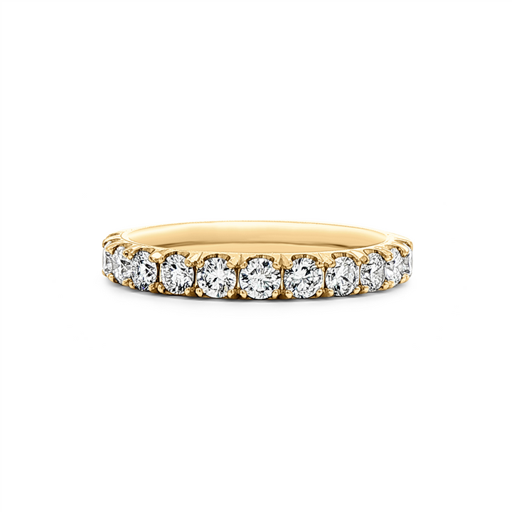 14K Yellow Gold Lab Diamond Band – 0.65ctw, Size 6.5
