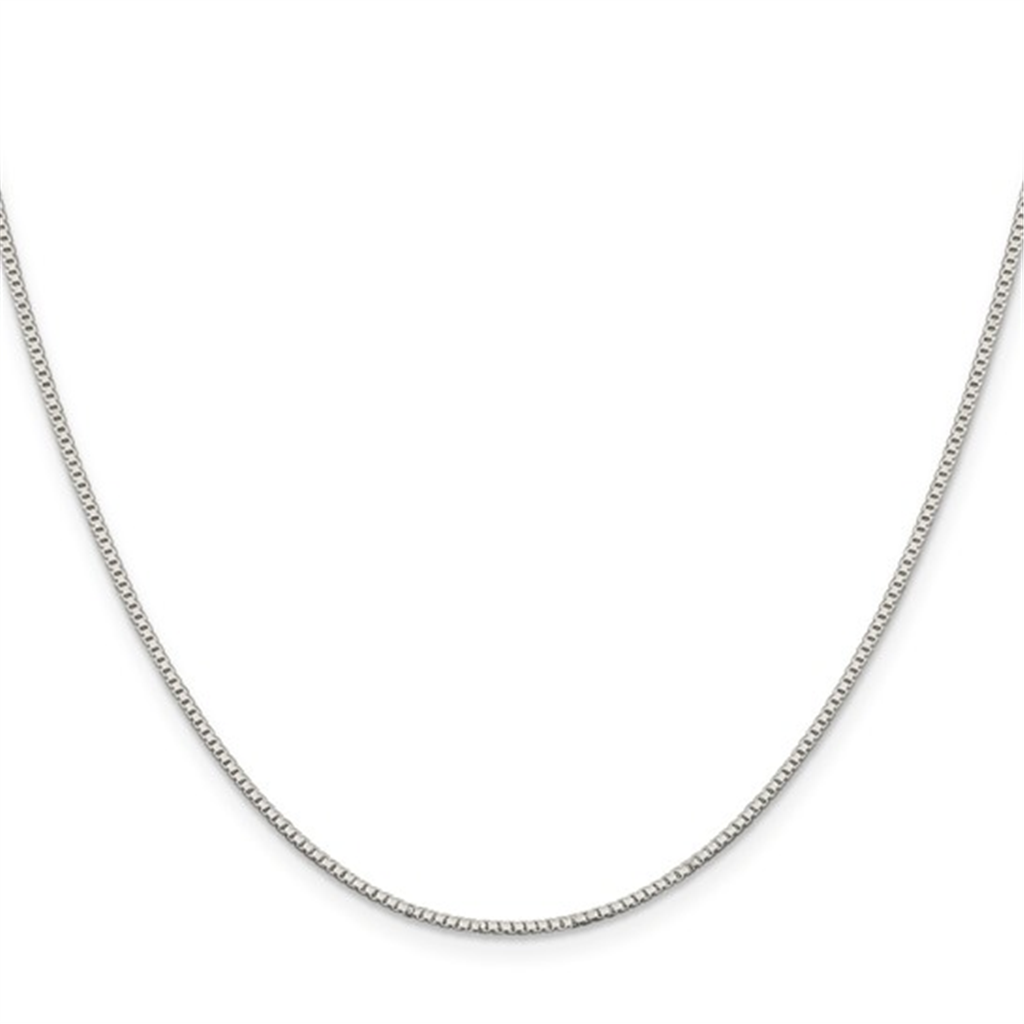 Sterling Silver Box Chain – 1.1mm, 18"