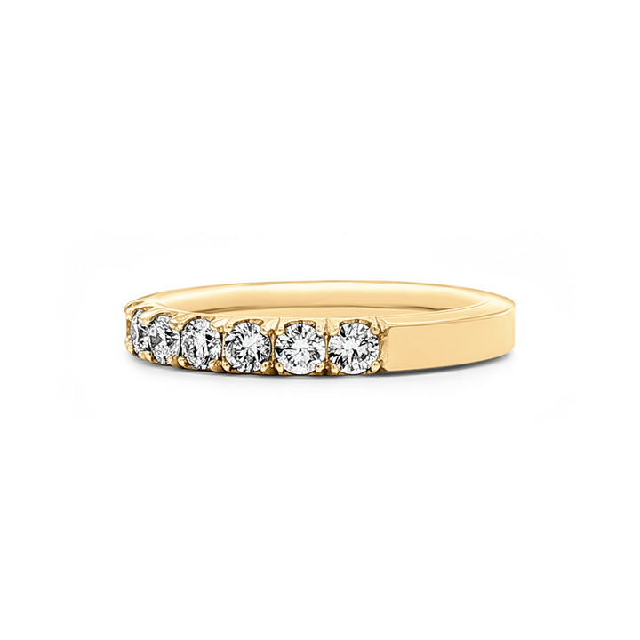 14K Yellow Gold Lab Diamond Band – 0.65ctw, Size 6.5