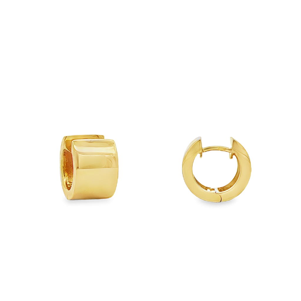 14K Yellow Gold Huggie Earrings – 8.3g