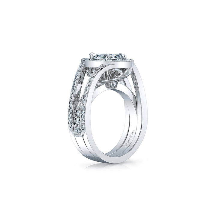 Platinum Custom Marquise Ring