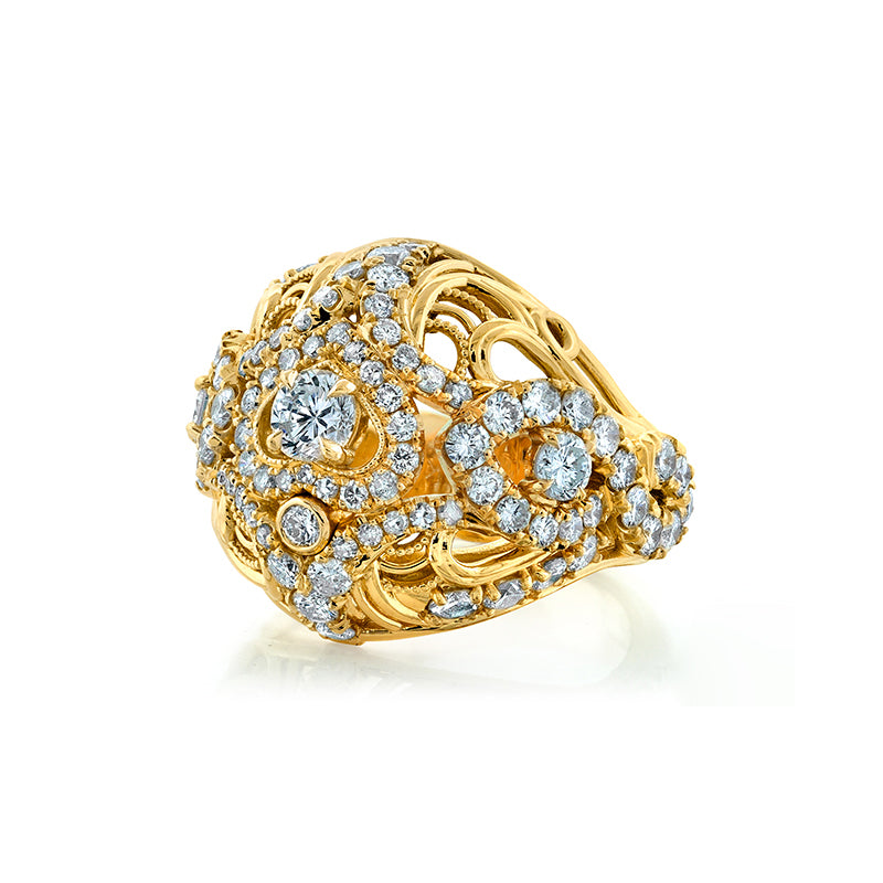 Gold Customary Rings 14K Yellow Gold Custom Ring – Simone & Son
