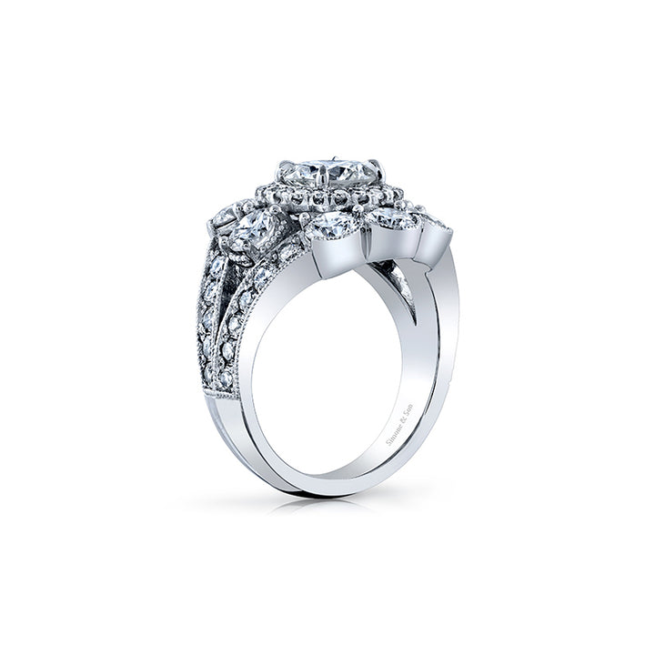 14K White Gold Ring