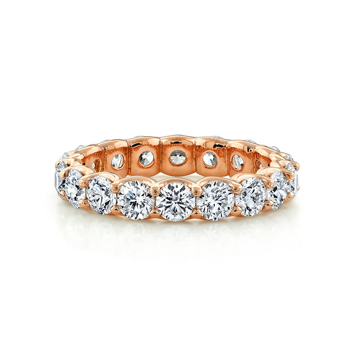 14k Rose Gold - Classic Diamond Eternity Band 2.97ctw