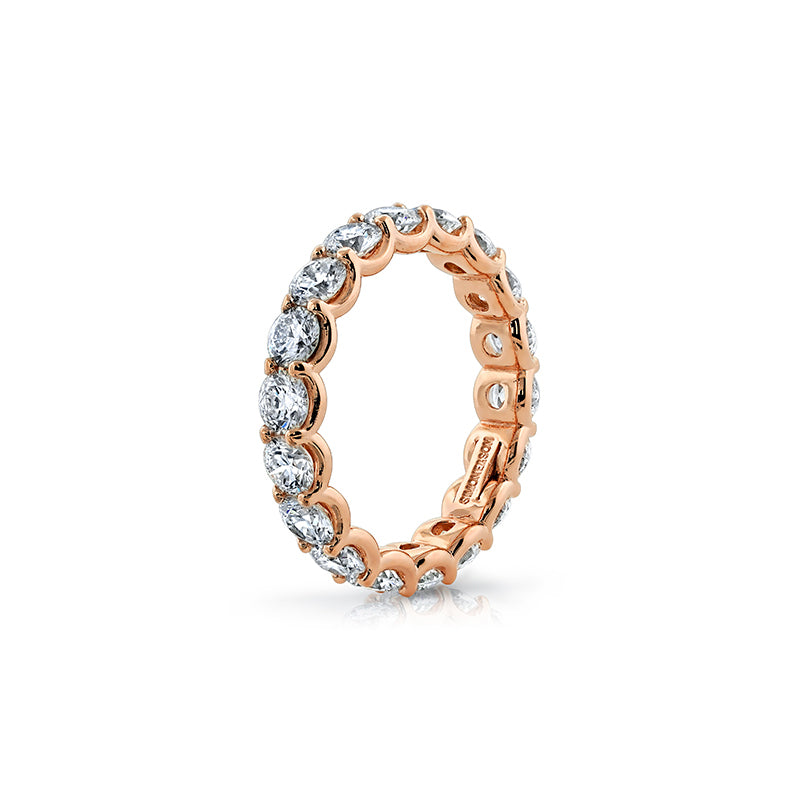 14k Rose Gold - Classic Diamond Eternity Band 2.97ctw