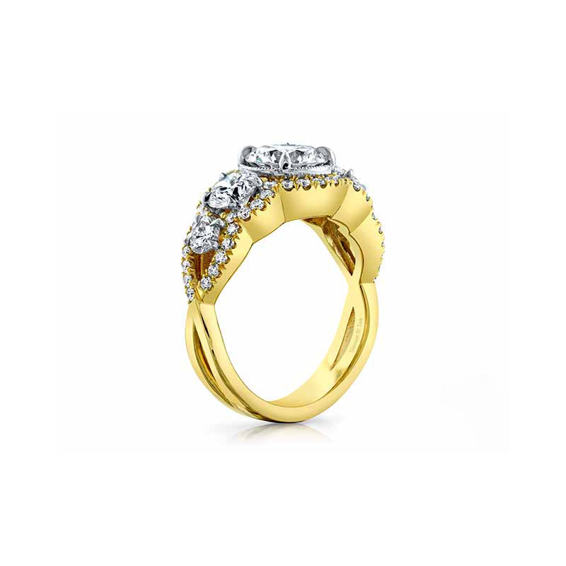 14K Yellow Gold Custom Engagement Ring