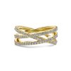 Multi Criss Cross Diamond band by Simone and Son